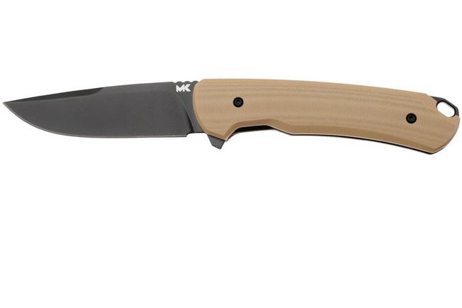 Afbeelding voor MK Knives & Tools Humbler Clay 02F.BP005, Black CPM MagnaCut, Coyote G10, Knivesandtools Exclusive zakmes