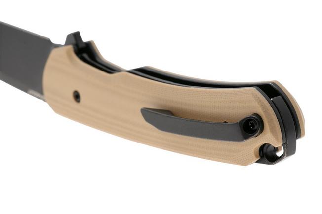 Afbeelding voor MK Knives & Tools Humbler Clay 02F.BP005, Black CPM MagnaCut, Coyote G10, Knivesandtools Exclusive zakmes