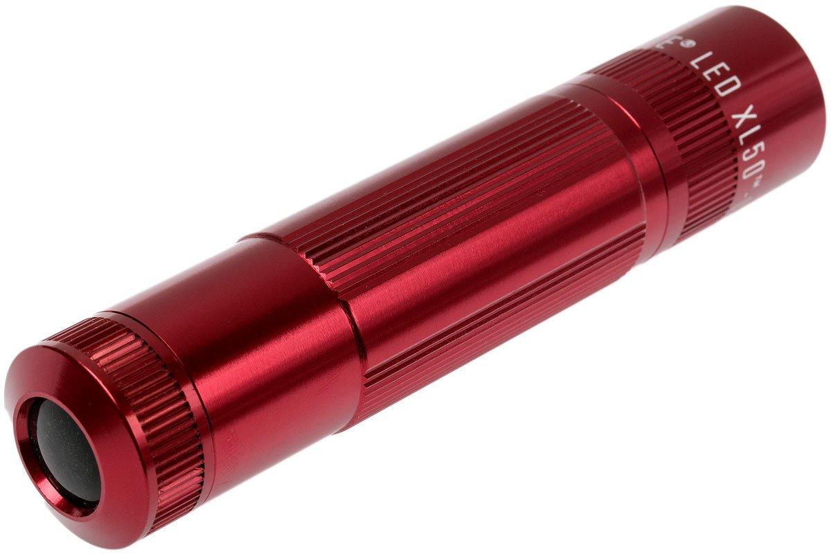 wanhoop winnaar cilinder Maglite XL50 led-zaklamp in box, rood | Voordelig kopen bij  knivesandtools.nl