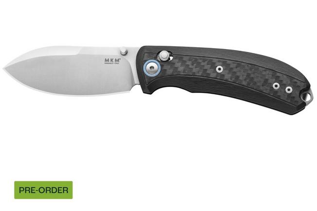 Afbeelding voor MKM Bolero MK BL-CF Satin S30V, Marbled Carbonfiber, zakmes, David C Andersen design