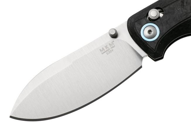 Afbeelding voor MKM Bolero MK BL-CF Satin S30V, Marbled Carbonfiber, zakmes, David C Andersen design