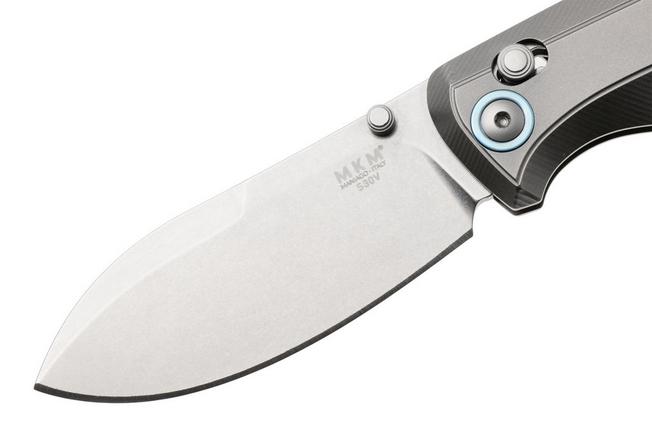 Afbeelding voor MKM Bolero MK BL-T Stonewashed S30V, Titanium, zakmes, David C Andersen design