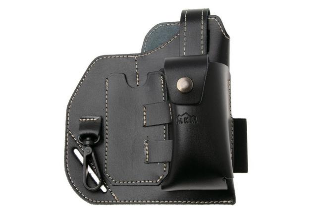 Afbeelding voor MKM EDC Belt Organizer Sheath MK BOLS-1BK Black Leather, riemholster
