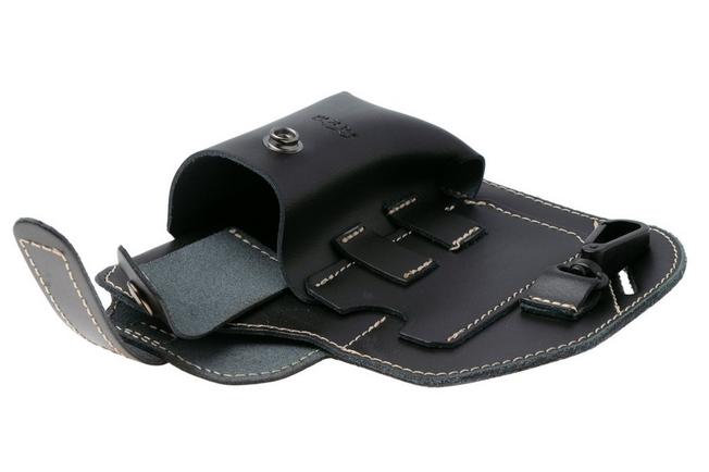 Afbeelding voor MKM EDC Belt Organizer Sheath MK BOLS-1BK Black Leather, riemholster