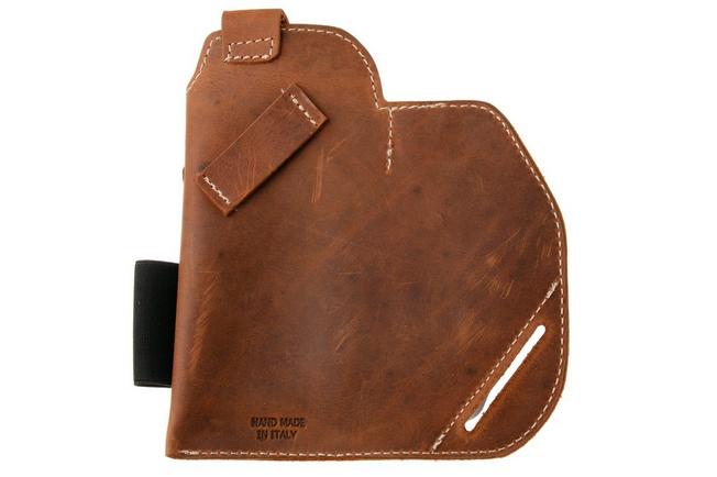 Afbeelding voor MKM EDC Belt Organizer Sheath MK BOLS-1N Natural Brown Leather, riemholster