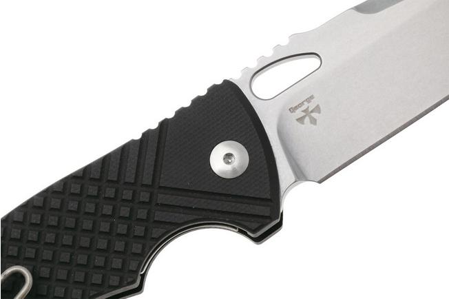 Afbeelding voor MKM Ciras MK CR-GBK Stonewashed 14C28N, Black G10, zakmes, Les George design