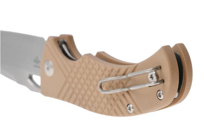 Afbeelding voor MKM Ciras MK CR-GCT Stonewashed 14C28N, Coyote Tan G10, zakmes, Les George design