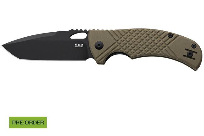 Afbeelding voor MKM Ciras MK CR-GODB Black 14C28N, OD Green G10, zakmes, Les George design
