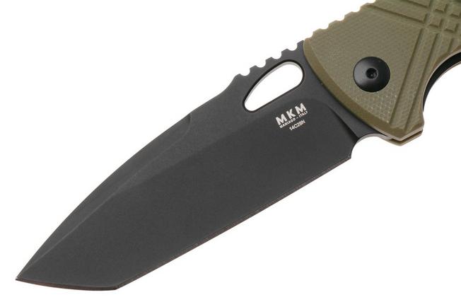 Afbeelding voor MKM Ciras MK CR-GODB Black 14C28N, OD Green G10, zakmes, Les George design