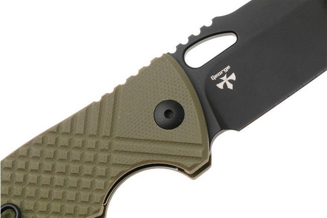 Afbeelding voor MKM Ciras MK CR-GODB Black 14C28N, OD Green G10, zakmes, Les George design