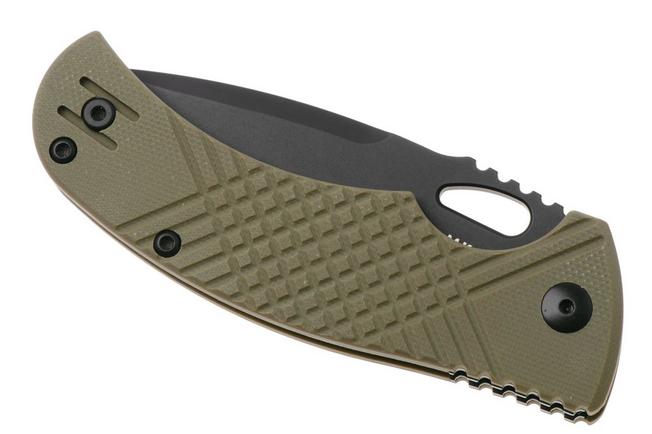 Afbeelding voor MKM Ciras MK CR-GODB Black 14C28N, OD Green G10, zakmes, Les George design