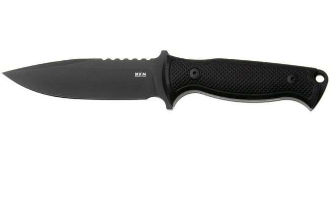 Afbeelding voor MKM Delta DL-GBKB TOP SHIELD Black N690, Black G10, vaststaand mes, Les George design