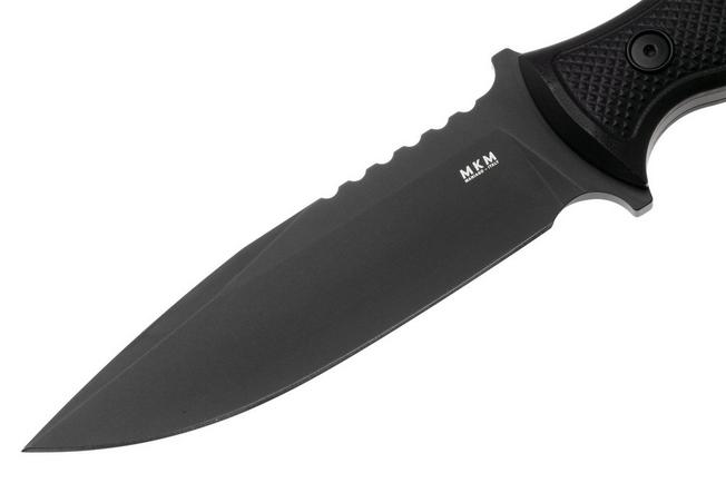 Afbeelding voor MKM Delta DL-GBKB TOP SHIELD Black N690, Black G10, vaststaand mes, Les George design