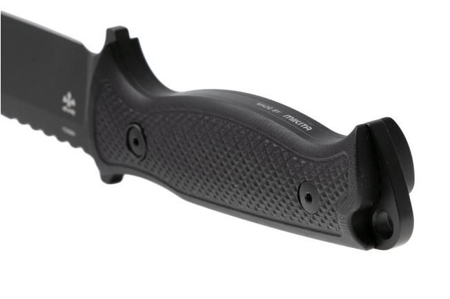 Afbeelding voor MKM Delta DL-GBKB TOP SHIELD Black N690, Black G10, vaststaand mes, Les George design
