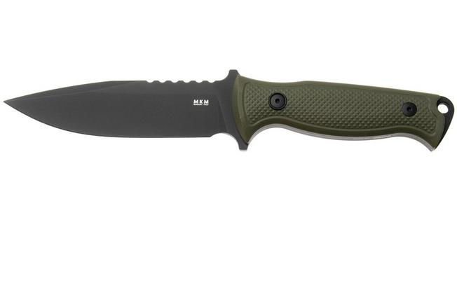 Afbeelding voor MKM Delta DL-GODB TOP SHIELD Black N690, OD Green G10, vaststaand mes, Les George design
