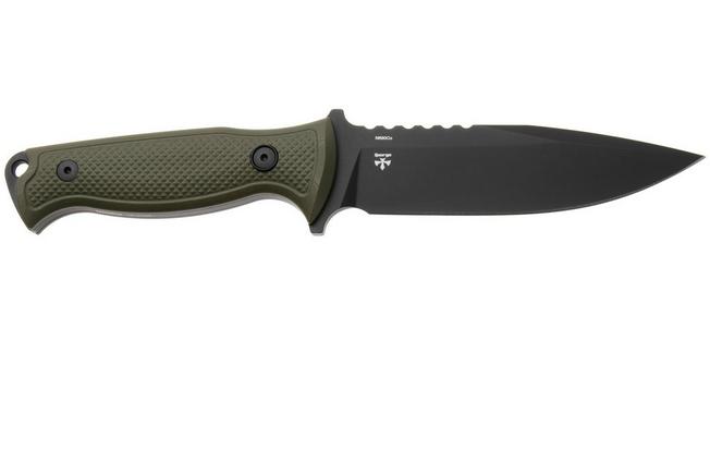 Afbeelding voor MKM Delta DL-GODB TOP SHIELD Black N690, OD Green G10, vaststaand mes, Les George design