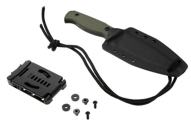 Afbeelding voor MKM Delta DL-GODB TOP SHIELD Black N690, OD Green G10, vaststaand mes, Les George design