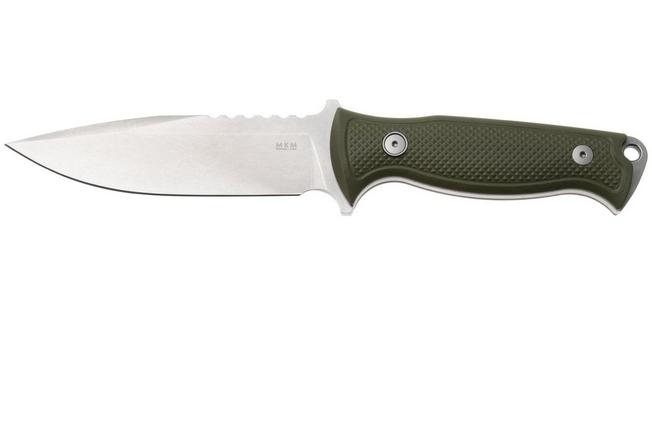 Afbeelding voor MKM Delta DL-GOD Stonewashed N690, OD Green G10, vaststaand mes, Les George design