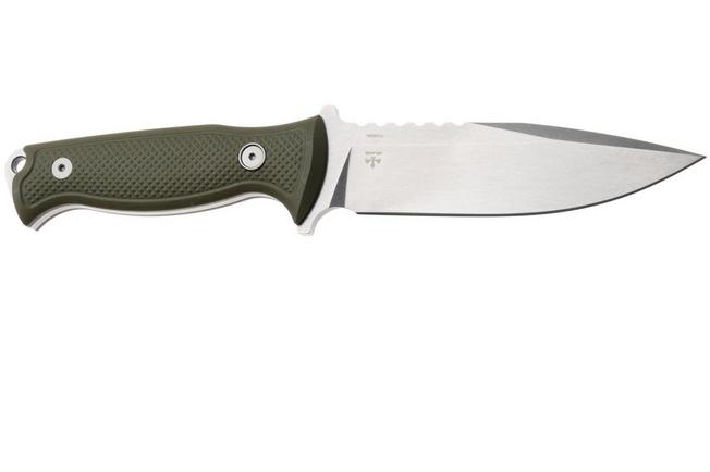 Afbeelding voor MKM Delta DL-GOD Stonewashed N690, OD Green G10, vaststaand mes, Les George design
