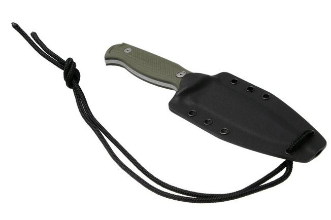 Afbeelding voor MKM Delta DL-GOD Stonewashed N690, OD Green G10, vaststaand mes, Les George design