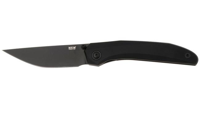 Obraz dla Nóż składany MKM Detonario DT-ABKB Black PVD Böhler M390, Black Aluminium, projekt TNT Knives