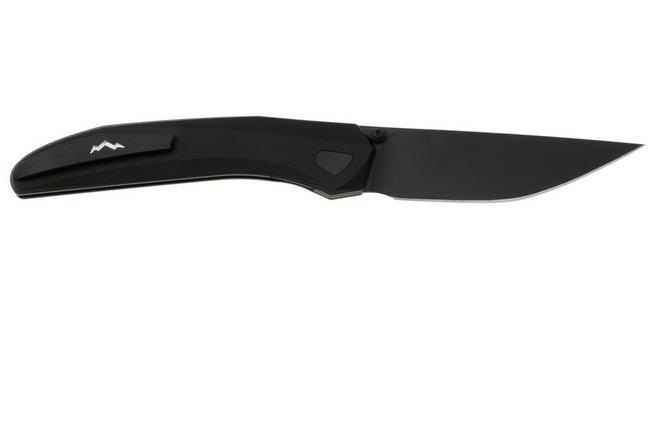 Obraz dla Nóż składany MKM Detonario DT-ABKB Black PVD Böhler M390, Black Aluminium, projekt TNT Knives