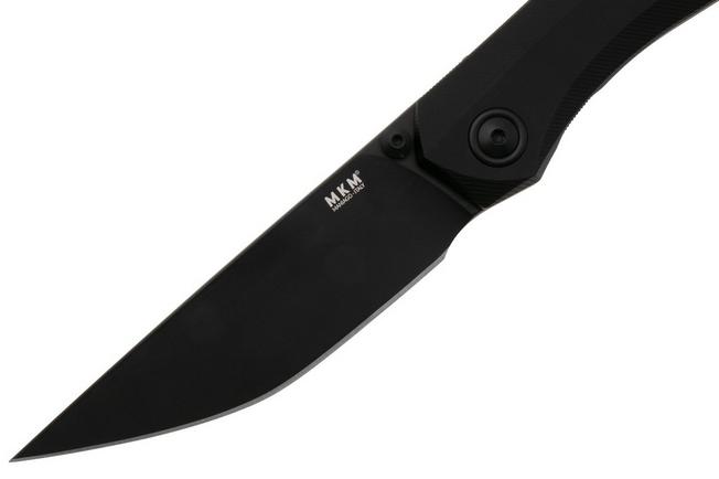 Obraz dla Nóż składany MKM Detonario DT-ABKB Black PVD Böhler M390, Black Aluminium, projekt TNT Knives