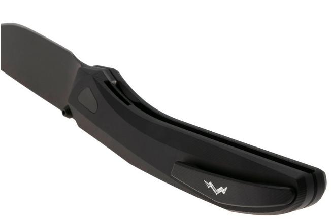 Obraz dla Nóż składany MKM Detonario DT-ABKB Black PVD Böhler M390, Black Aluminium, projekt TNT Knives