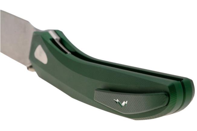 Afbeelding voor MKM Detonario DT-AG Stonewashed Böhler M390, Green Aluminium, zakmes, TNT Knives design