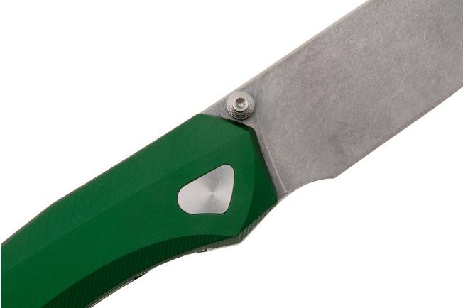 Afbeelding voor MKM Detonario DT-AG Stonewashed Böhler M390, Green Aluminium, zakmes, TNT Knives design