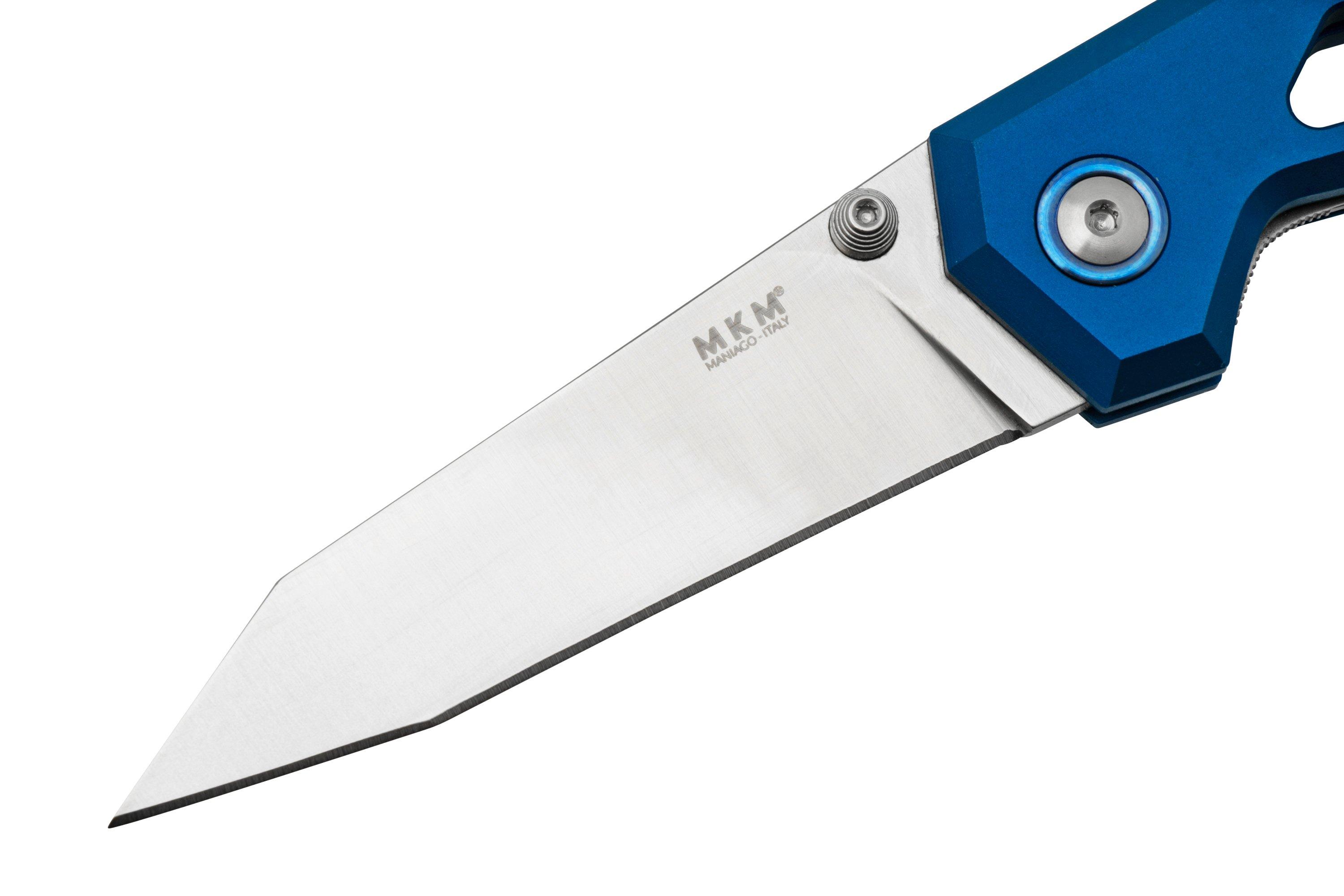 MKM Edge Linerlock EGLABL Blue Aluminum pocket knife, Graciut design