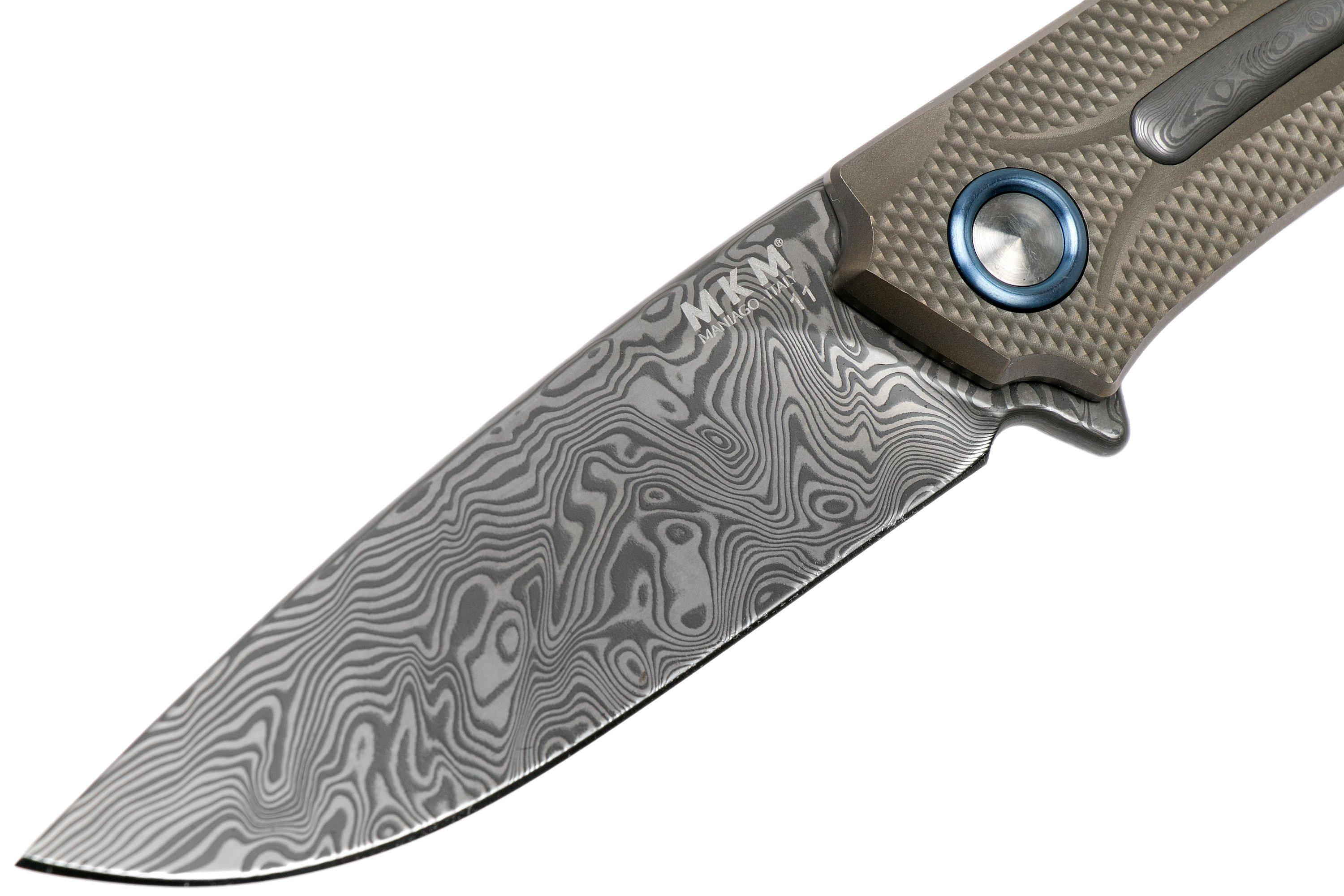 MKM Arvenis FX01-DL Limited Edition Titanium, Double Damasteel Vinland ...