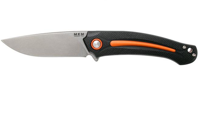 Imagen para MKM Arvenis FX01-MG OR Black G10, Orange navaja, Lucas Burnley Design