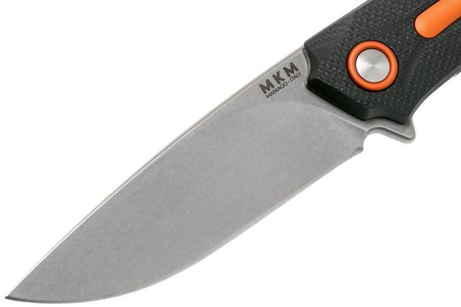 Imagen para MKM Arvenis FX01-MG OR Black G10, Orange navaja, Lucas Burnley Design