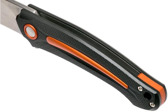 Imagen para MKM Arvenis FX01-MG OR Black G10, Orange navaja, Lucas Burnley Design
