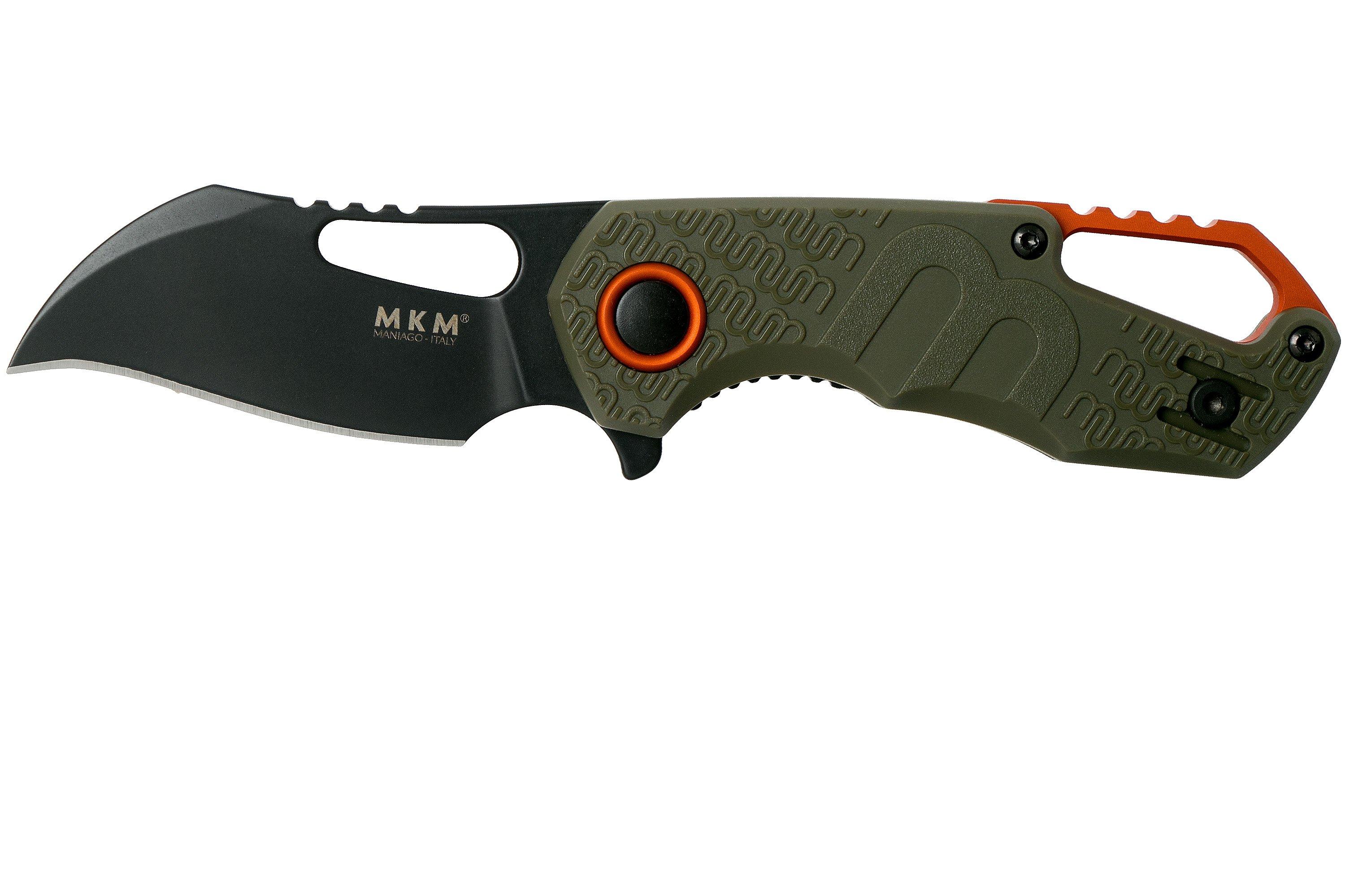MKM Isonzo FX03-1PGO Hawkbill OD Green FRN, Black Blade pocket