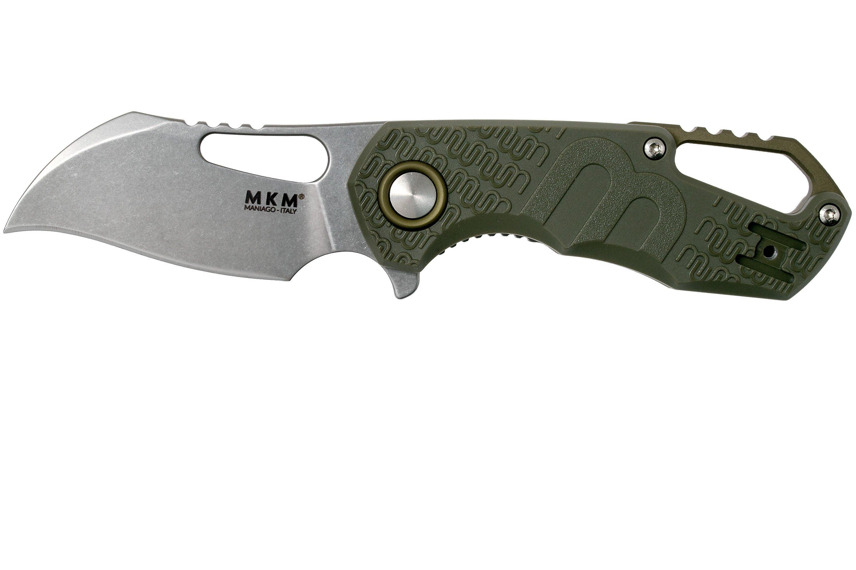 MKM Isonzo FX03-1PGR Hawkbill Green FRN pocket knife, Jesper