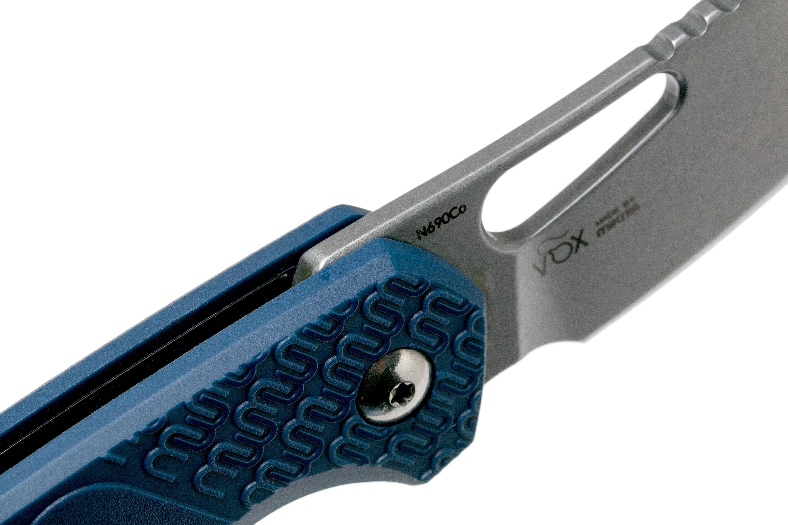 MKM Isonzo FX03-2PBL Cleaver Blue FRN couteau de poche, Jesper Voxnaes ...