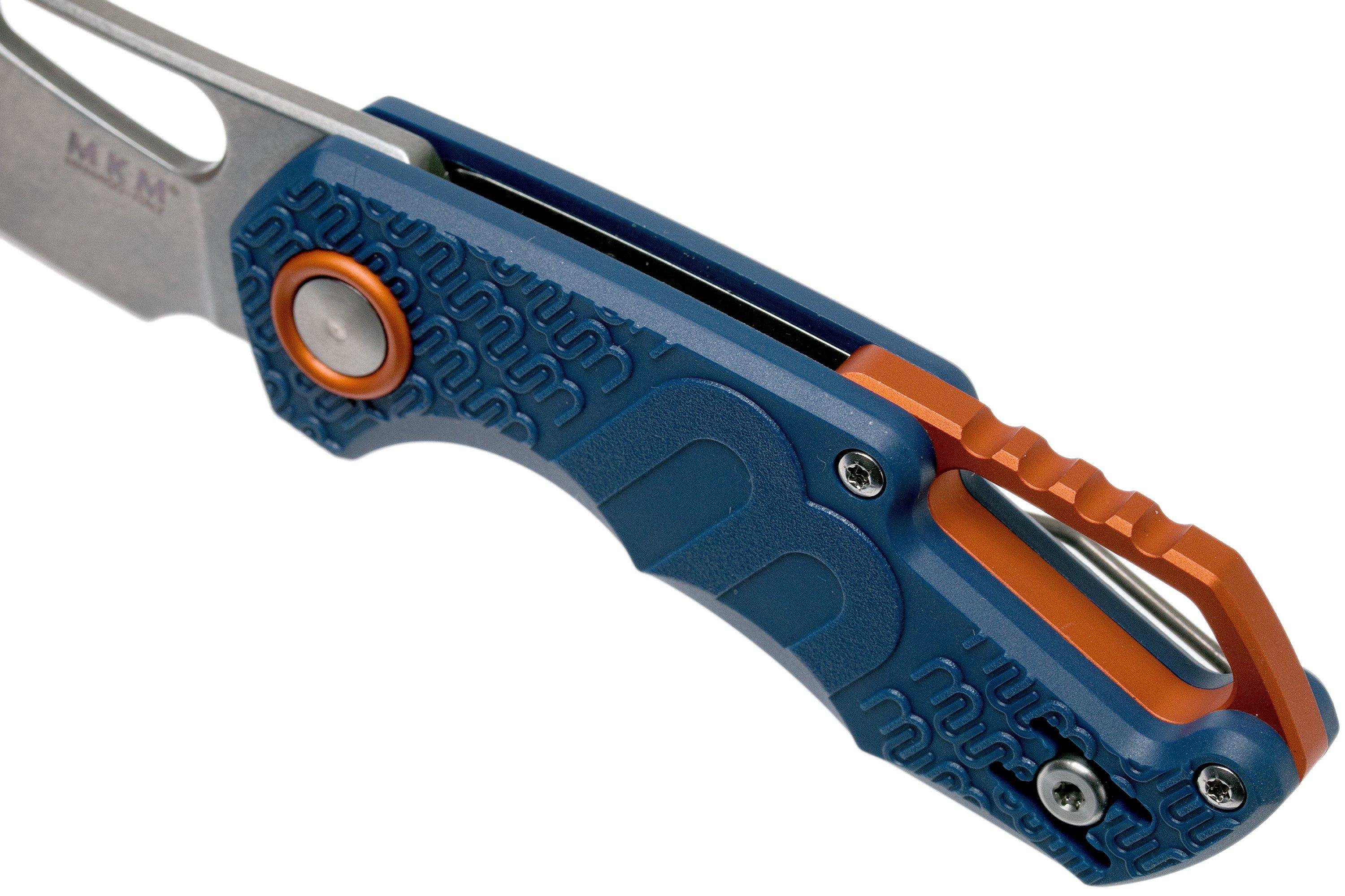 MKM Isonzo FX03-2PBL Cleaver Blue FRN couteau de poche, Jesper Voxnaes ...