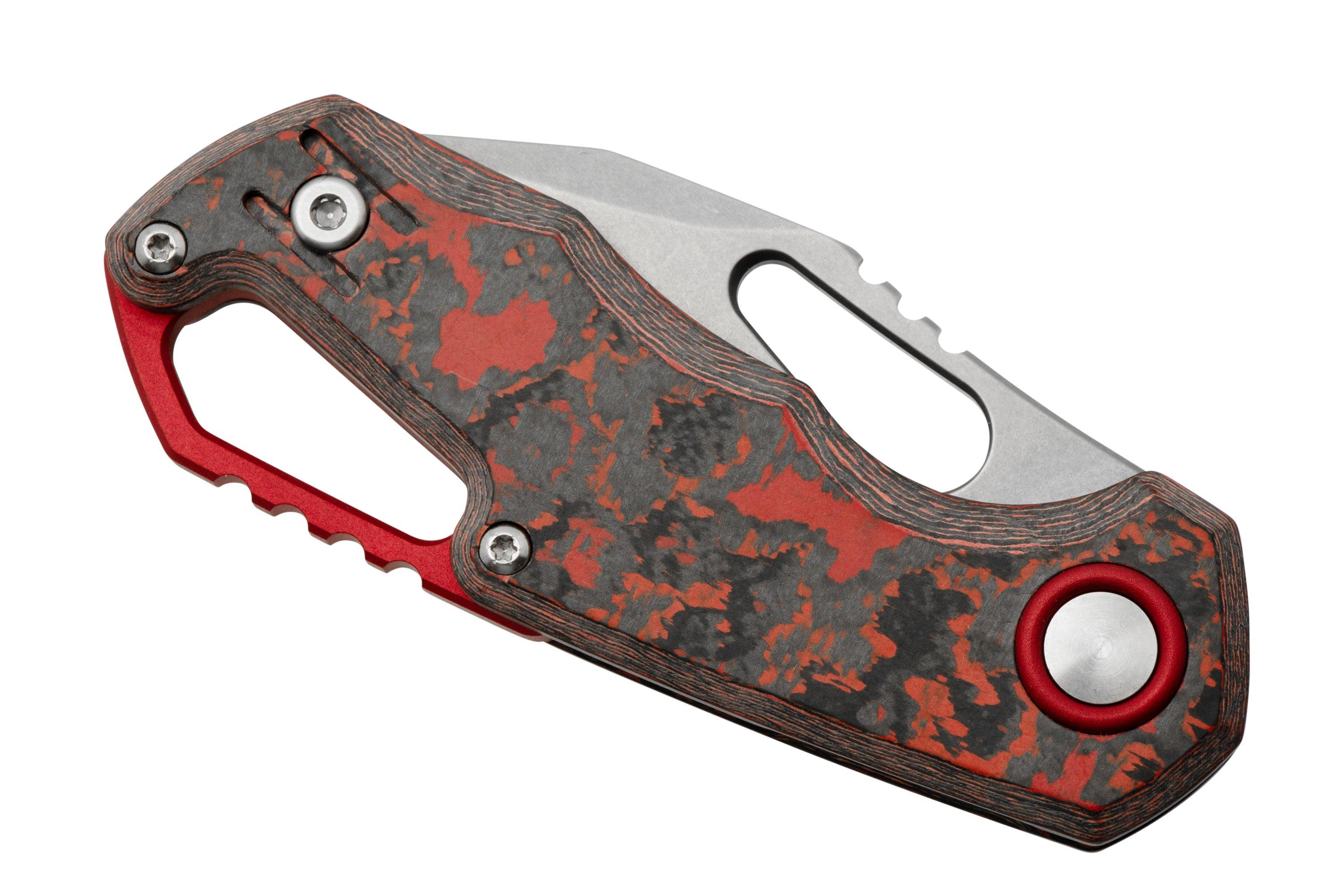 MKM Isonzo FX03-3CL Clip Point Stonewashed, Lava Flow Carbon Fibre ...
