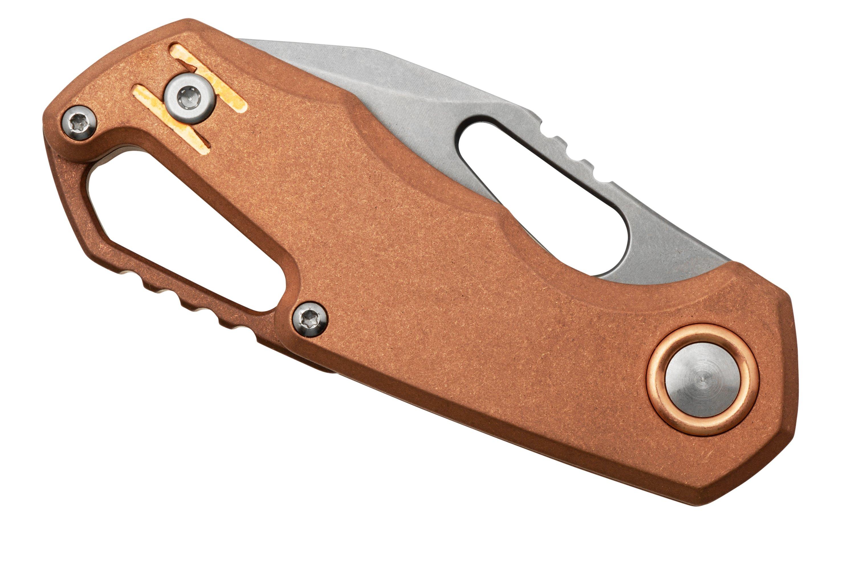 MKM Isonzo FX033CO Clip Point Stonewashed, Copper pocket knife, Jesper