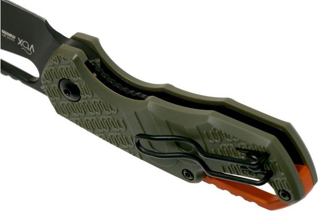 MKM Isonzo FX03-3PGO Clip Point OD Green FRN, Black Blade coltello da  tasca, Jesper Voxnaes design