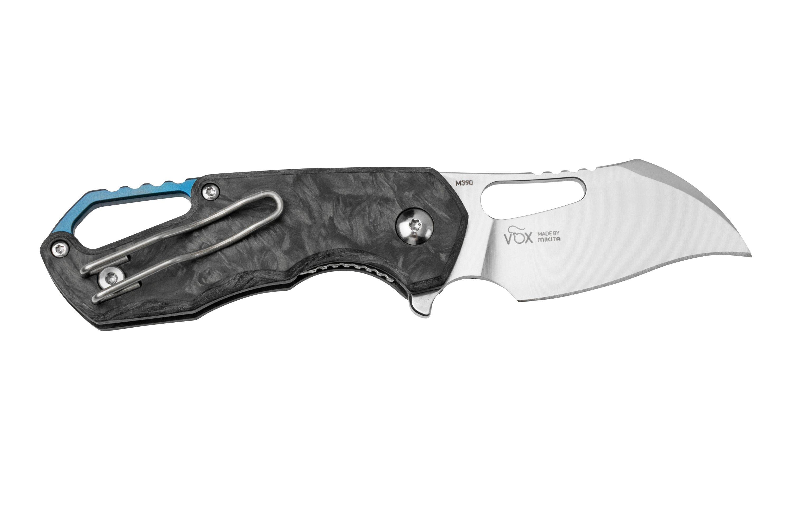 MKM Isonzo FX03M-1CM Hawkbill Marble Carbon Fiber pocket knife