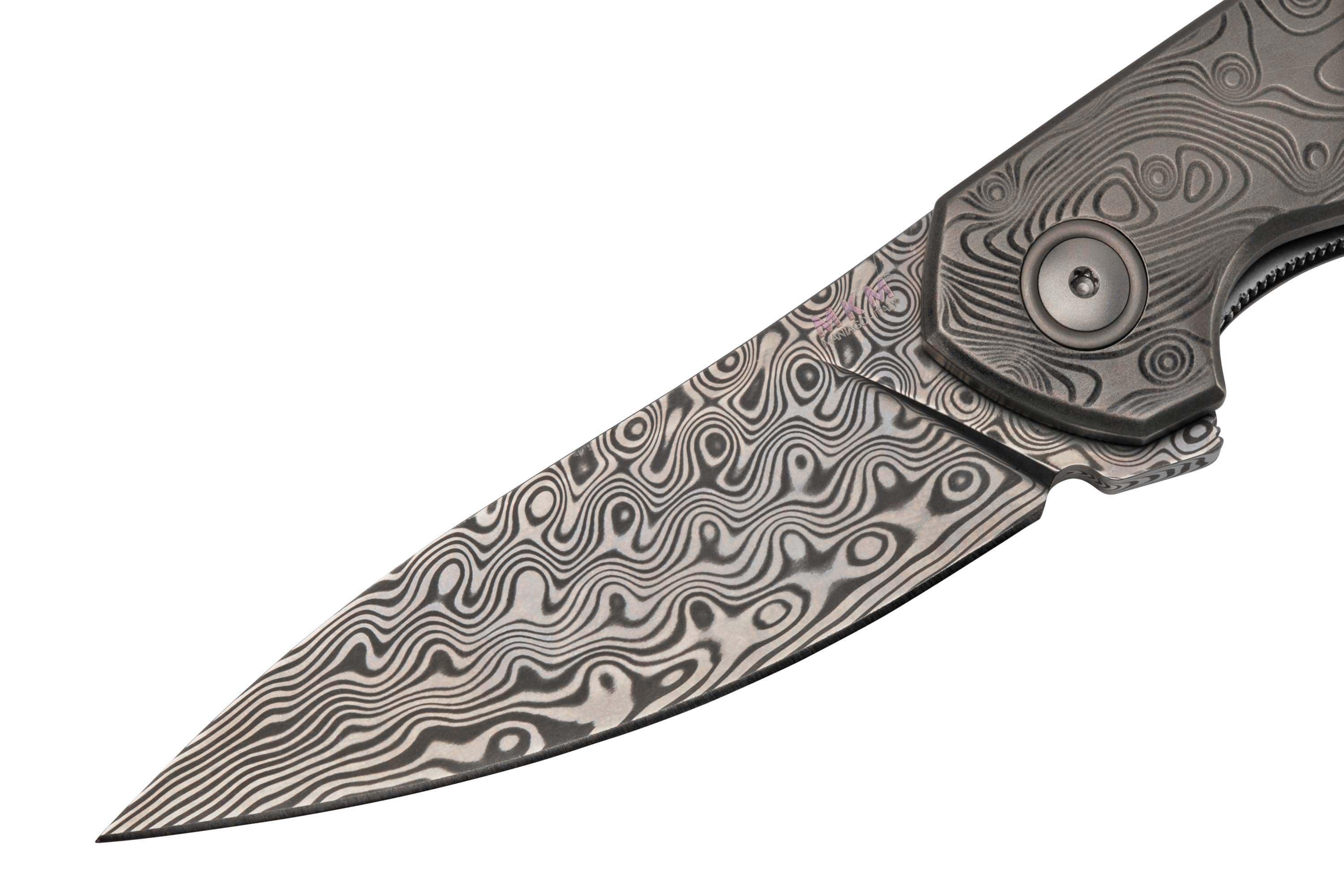 MKM Goccia Damasteel Rose, Limited Edition pocket knife ...