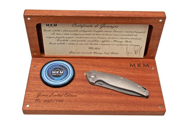 Immagine per MKM Goccia Damasteel Rose, Limited Edition coltello da tasca
