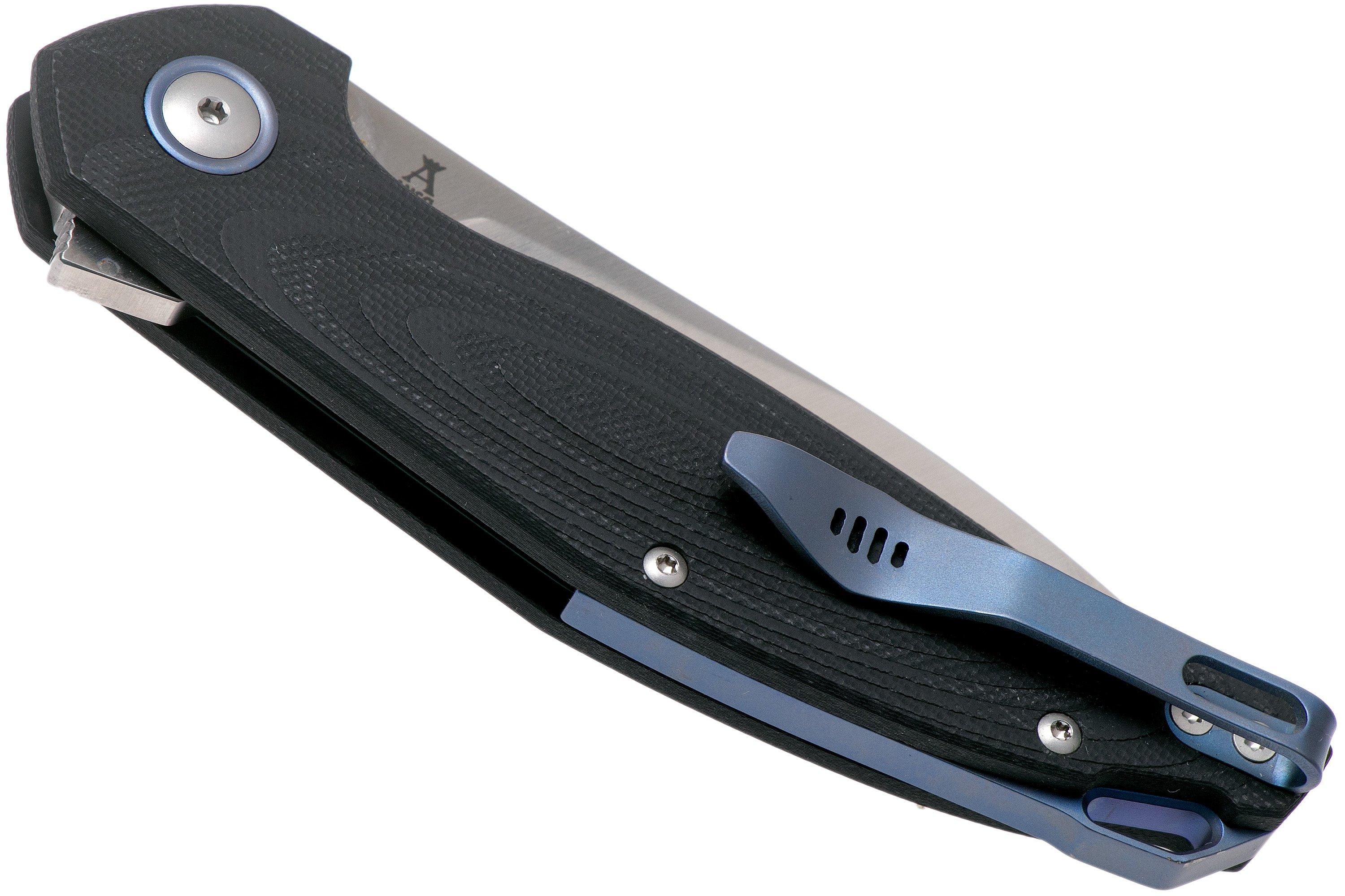 MKM Goccia GC-GBK Black G10 pocket knife, Jens Anso design ...