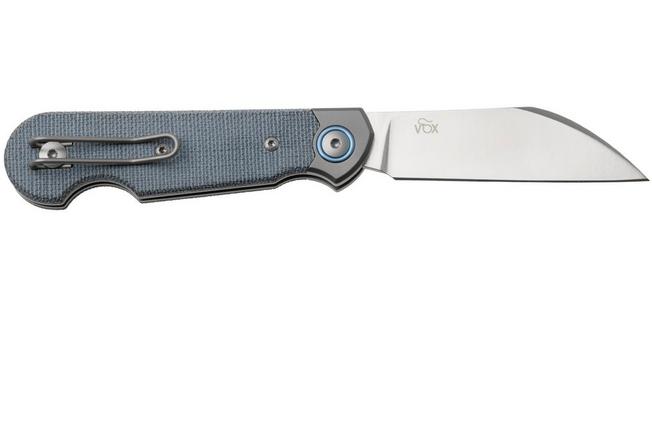 Afbeelding voor MKM Jacques JQ-TDC, Satin CPM MagnaCut, Denim Canvas Micarta zakmes, Jesper Voxnaes design