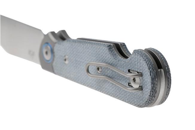 Afbeelding voor MKM Jacques JQ-TDC, Satin CPM MagnaCut, Denim Canvas Micarta zakmes, Jesper Voxnaes design