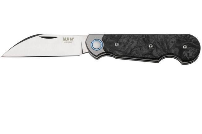 Afbeelding voor MKM Jacques JQ-TDMBK, Satin CPM MagnaCut, Dark Matter Black Carbon Fiber zakmes, Jesper Voxnaes design