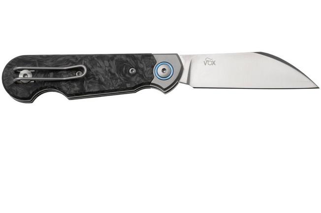 Afbeelding voor MKM Jacques JQ-TDMBK, Satin CPM MagnaCut, Dark Matter Black Carbon Fiber zakmes, Jesper Voxnaes design